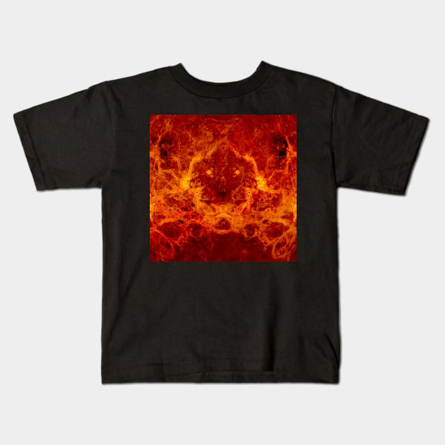 The Red Lion Planet Kids T-Shirt by outerspacetshirt